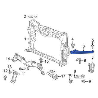 Honda OE - Right Upper Radiator Support Bracket