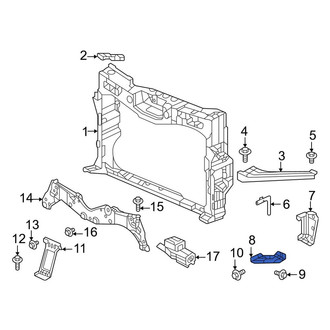 Honda OE - Right Lower Radiator Support Bracket