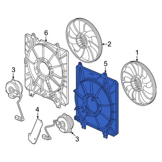 Honda OE - Right Engine Cooling Fan Shroud
