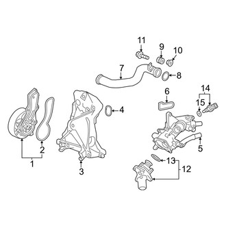 Honda OE - Cooling - Water Pump (EX-L / LX / Sport)