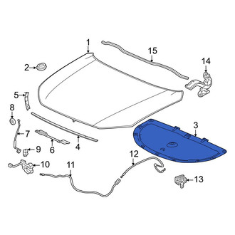Honda OE - Front Hood Insulation Pad