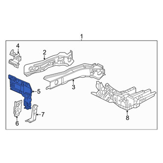 Honda OE - Front Left Frame Rail End