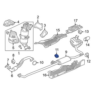 Honda OE - Rear Exhaust System Hanger