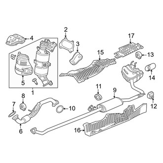 Honda OE - Exhaust System - Exhaust Components