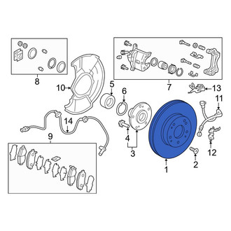 Honda OE - Front Disc Brake Rotor
