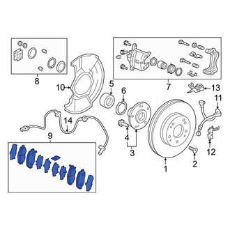 Honda OE - Front Disc Brake Pad Set