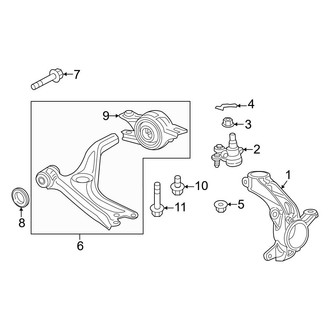 Honda OE - Front Suspension - Suspension Components (EX-L / LX / Sport)