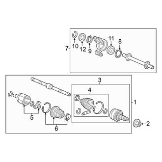 Honda OE - Front Suspension - Drive Axles