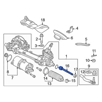 Honda OE - Right Outer Steering Tie Rod End
