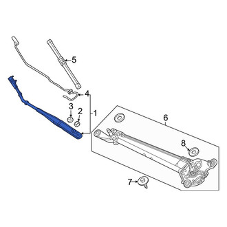 Honda OE - Front Left Wiper Arm