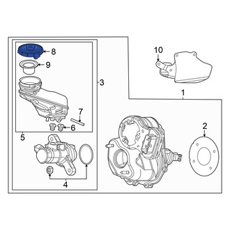 Honda OE - Brake Master Cylinder Reservoir Cap