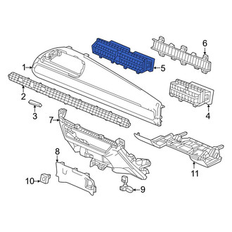 Honda OE - Center Dashboard Air Vent