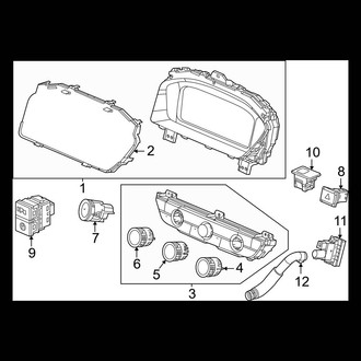 Honda OE - Instrument Panel - Cluster & Switches