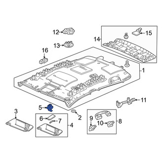 Honda OE - Left Sun Visor Holder