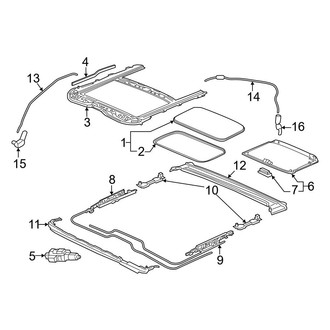 Honda OE - Roof - Sunroof (With Sunroof), (EX-L)
