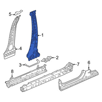 Honda OE - Left Body B-Pillar Reinforcement