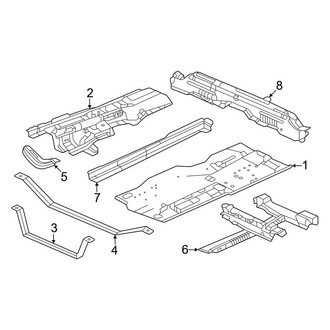 Honda OE - Pillars, Rocker & Floor - Floor & Rails