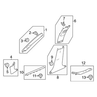 Honda OE - Pillars, Rocker & Floor - Interior Trim
