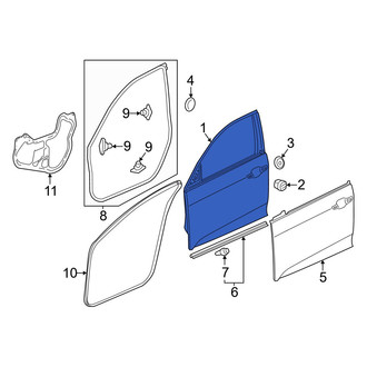 Honda OE - Front Right Door Shell