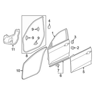 Honda OE - Front Door - Door & Components