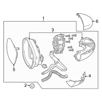 Honda OE - Front Door - Outside Mirrors (W/O Heated Mirror, W/O Turn Signal), (LX)