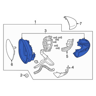 Honda OE - Front Left Door Mirror Housing