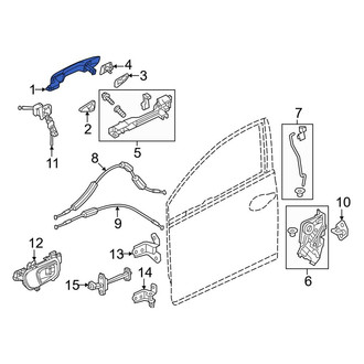 Honda OE - Front Right Outer Exterior Door Handle