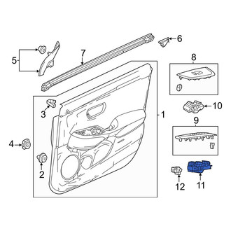 Honda OE - Front Left Door Window Lock-Out Switch