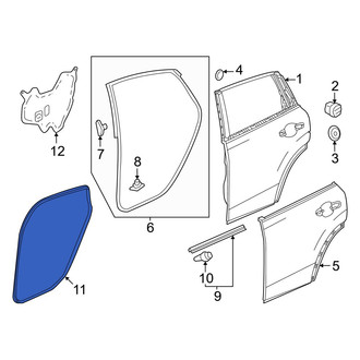 Honda OE - Rear Inner Door Seal