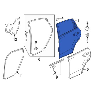 Honda OE - Rear Left Door Shell