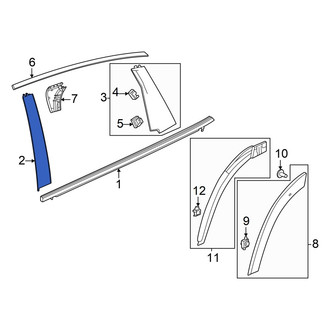 Honda OE - Rear Left Forward Door Applique