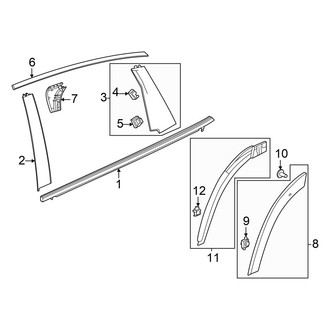 Honda OE - Rear Door - Exterior Trim