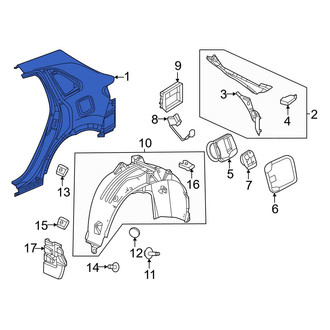 Honda OE - Rear Left Quarter Panel