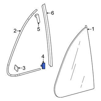 Honda OE - Quarter Panel Glass Clip