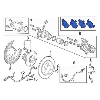 Honda OE - Rear Disc Brake Pad Set