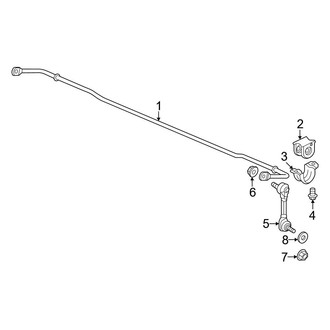 Honda OE - Rear Suspension - Stabilizer Bar & Components (AWD)