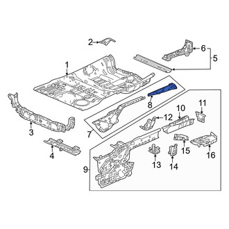 Honda OE - Rear Left Frame Side Member Reinforcement