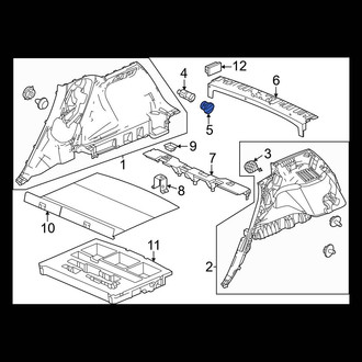 Honda OE - Rear 12 Volt Accessory Power Outlet Cover