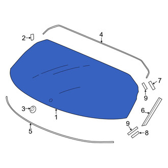 Honda OE - Rear Liftgate Glass