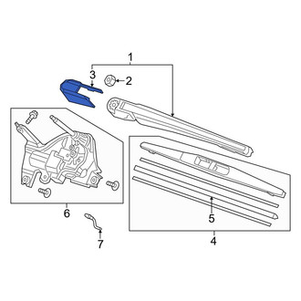 Honda OE - Rear Wiper Arm Cover