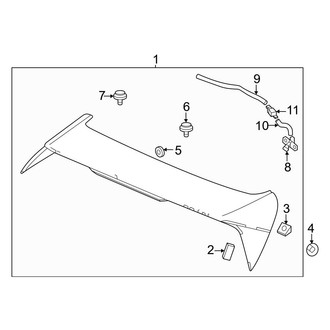 Honda OE - Lift Gate - Spoiler