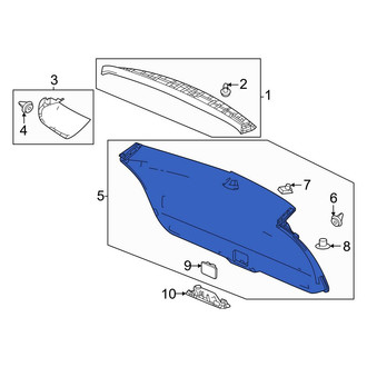 Honda OE - Rear Right Liftgate Trim