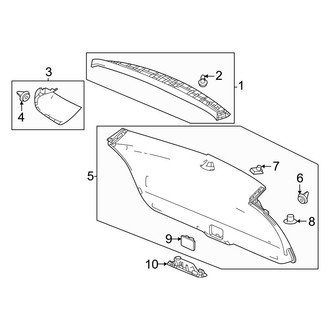 Honda OE - Lift Gate - Interior Trim