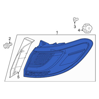 Honda OE - Rear Right Outer Tail Light Assembly