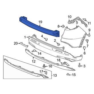 Honda OE - Rear Bumper Impact Bar