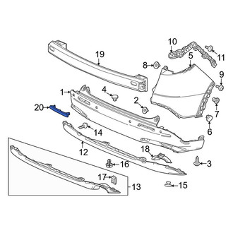 Honda OE - Rear Left Reflector Panel