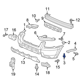 Honda OE - Rear Valance Panel Screw