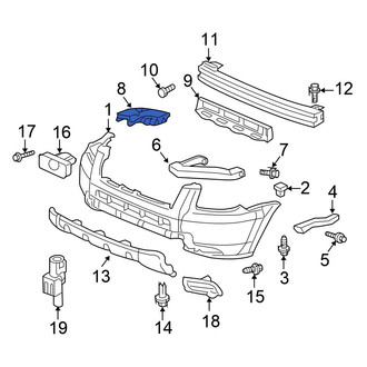 Honda OE - Front Right Bumper Cover Bracket