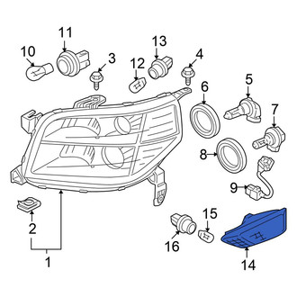 Honda OE - Front Left Turn Signal Light Assembly