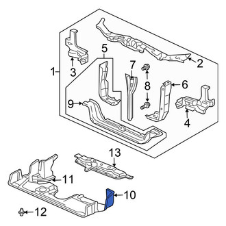 Honda OE - Front Radiator Support Splash Shield